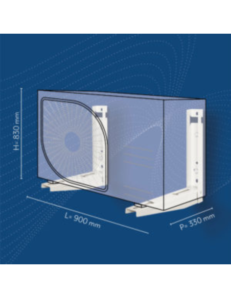 Soporte soldado 650*370 mm medidas